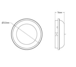 ARTOS-20 IP65 Sıvaüstü 20W Led Armatür Beyaz - 2