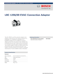 BOSCH LBC 1256/00 EVAC Bağlantı Adaptörü - 2