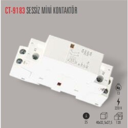 CATA-9183 Sessiz Aydınlatma Kontaktör 25A - 2