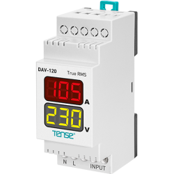 Tense DAV-120 Dijital Voltmetre&Ampermetre DIN Kutu - 1