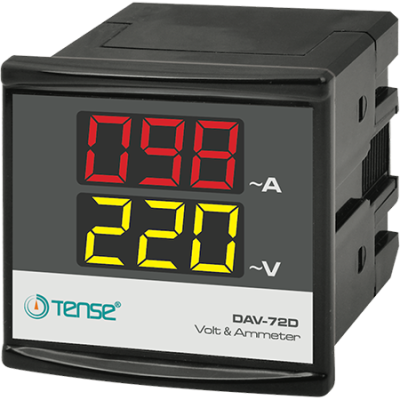 DAV-72D Dijital Voltmetre&Ampermetre 72x72 - 1