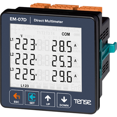 Tense EM-07D LCD Ekran,Haberleşmeli Multimetre - 1