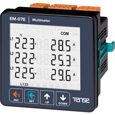 Tense EM-07E LCD Ekran,Haberleşmeli Multimetre - 1