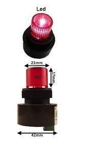 Mesan MPF-35N29ER-24 Işıklı Buzzer 24V - 1