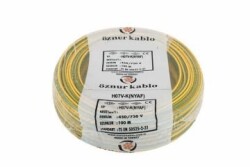 Öznur 4mm NYAF Kablo (Sarı-Yeşil) 100 Metre - 1