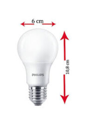 Philips Ess LED Bulb 8W E27 2700K 12 Adet - 3