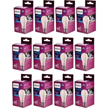 Philips MyCare LED Bulb 8W E27 6500K Beyaz 12 Adet - 1