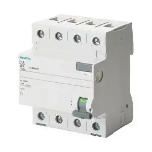 SIEMENS - 5SV5344-6 30mA 3X40A Kaçak Akım Koruma Rolesi - 1