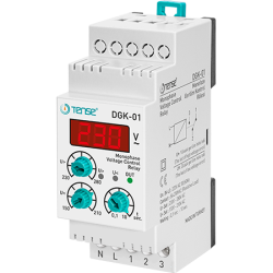 Tense DGK-01 Dijital Ayarlı Aşırı ve Düşük Monofaze Gerilim Kontrol Rölesi - 1